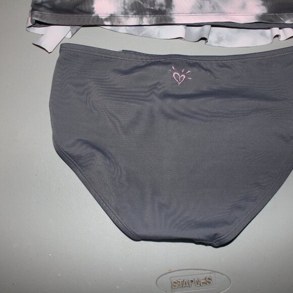2 Pcs Justice Tankini Swimsuit Size 14 - Picture 7 of 10